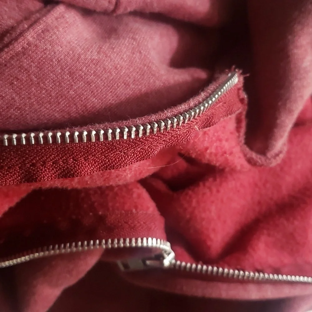 Old‎ Navy hoodie girl's size xxl sweat jacket soft inside muted burgundy